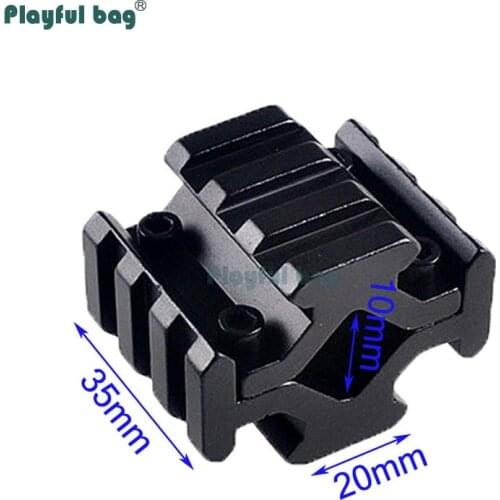 Playful bag 20mm four side rail bracket tube clamp Multifunctional fastening clip CS toys equipment CS sport accessory AQA70