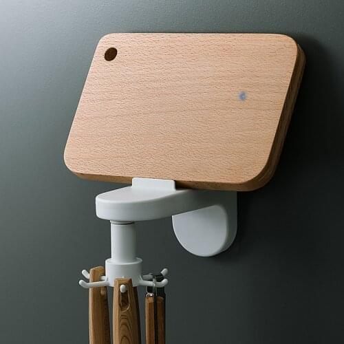 Kitchen 6 Claws 360° Rotary Hook Roof Hanging Storage Bathroom Hanger Wall Rack Holder Strong Adhesion Creative Multi-purpose