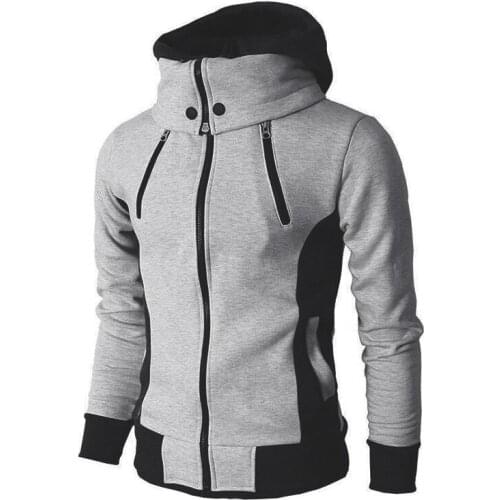 Men Hoodies Pullover Sweatshirts Mens Hooded Windbreaker Outdoor Casual Coat Hooded Zipper Jacket Men Clothing Tops