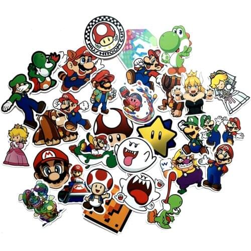 Ransitute R895 50pcs/set Classic Game Character Scrapbooking Stickers Decal For Guitar Luggage Car Fridge Graffiti Sticker