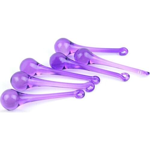 14pcs/lot 16x60mm Raindrop Violet Crystal Glass Chandelier Parts Pendant For Hanging Chandelier Parts