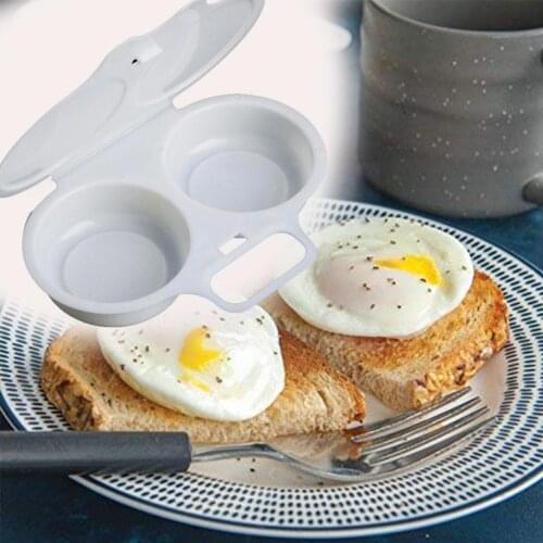 Useful Two Eggs Microwave Omelet Cooker Pan Microweavable Box Eggs Home Tools Omelette Kitchen Steamer Cooker Y5Y4