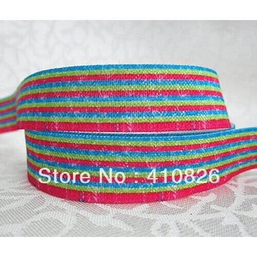 Q&N ribbon wholesale/OEM 5/8inch 16mm 89091 princess character Fold Over Elastic FOE 50yds/roll free shipping