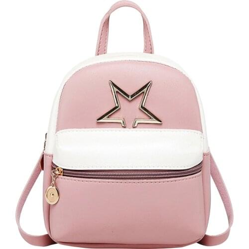 Vento Marea Leather Mini Backpack For Teenage Girl Red Small Backpack Purse Designer Brand Women Bag Simple Shoulder Bag Mochila