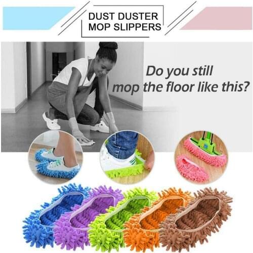 Mop Slippers Lazy Floor Polishing Cleaning Socks Shoes Mopping Slippers Cover Lazy Dusting Cleaning Foot Cleaner Shoe Mop 30