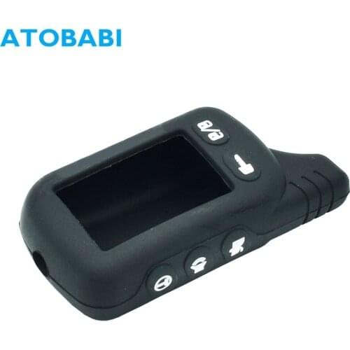 TZ9010 Silicone Key Case For Tomahawk TZ-9010 SL-950 TZ-9030 TZ9031 TZ 9010 Car Burglar Alarm LCD Keychain Remote Control Cover