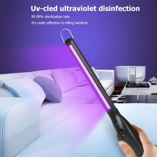 LED Portable UVC Sterilizer Disinfection Light Germicidal UV Lamp Home Disinfection Light Handheld Germicidal Lamp for Indoor