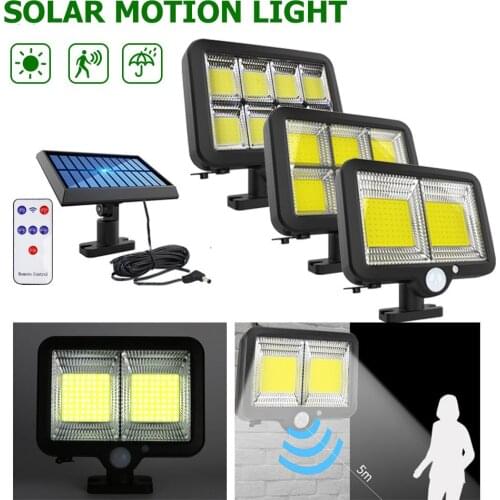 Indoor Wall Solar LED Courtyard Lamp Exterior Garden Remote Control Landscape Lighting COB Waterproof Garage Street Cottage Lamp