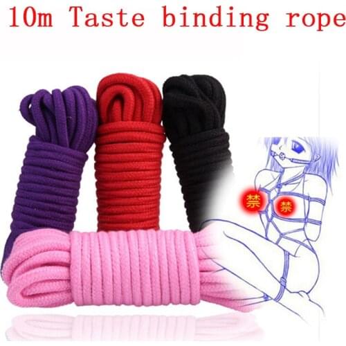 Women Sex Toys For Couples Adult Game Thicken Cotton Bondage Restraint Rope Slave Products Shibari Hogtie Fetish Harnes