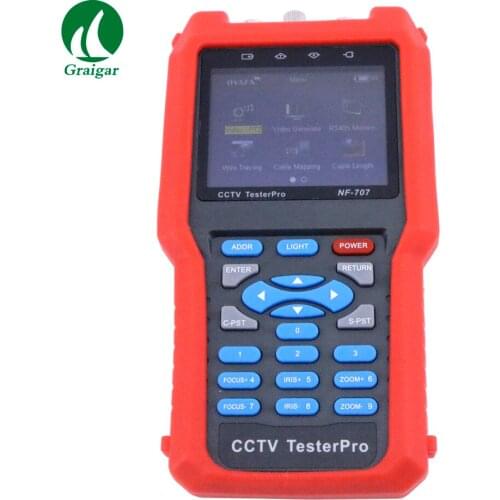 NF-707 CCTV Cable Tester Analog CVBS Signal RJ45 BNC and Metal Cable Length