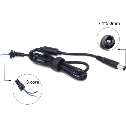 7.4X5.0mm DC Jack Tip Plug Connector 1.2m High Quality Notebook Laptop Charger Adaptor Cable For HP DELL Laptop VJ