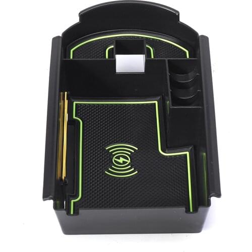 10W Car Auto Qi Wireless Charger phone Wireless Charging Central Armrest Storage Box Car Holder For Toyota C-HR CHR 2016-2018