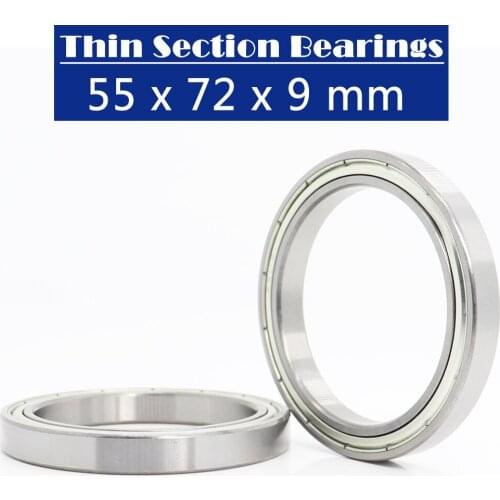 6811ZZ Bearing ABEC-1 (4PCS) 55x72x9 mm Metric Thin Section 6811 ZZ Ball Bearings 6811Z 61811ZZ