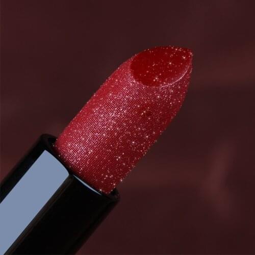 Glitter Lipstick Moisturizing Makeup Lipstick Waterproof Lipstains Sexy Shiny Red Cosmetics Pigment Nude Rouge A Levre