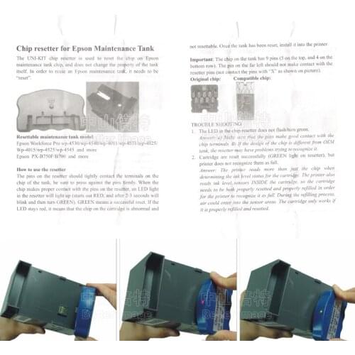 INK WAY T6710 T6711 Maintenance Tank Chip Resetter WP-4010 WP-4015 WP-4525 WP-4530 WP-4540 WF-5110 WF-7110 WF-7610