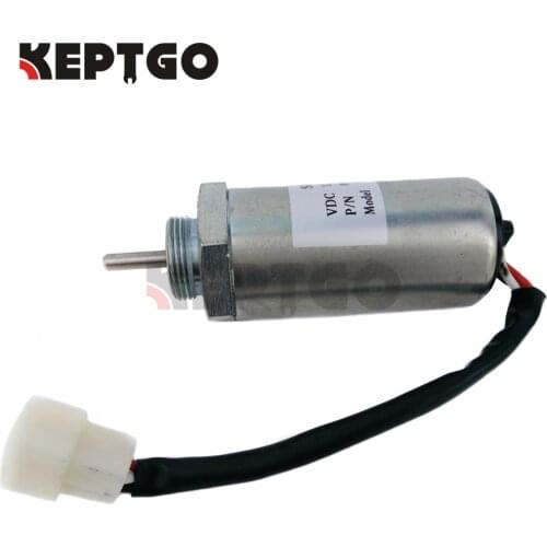 For Isuzu 3LA1 3LB1 3LD1 3LD2 4LB1 4LC1 4LE1 4LE2 Fuel Shut Off Solenoid Valve 24V