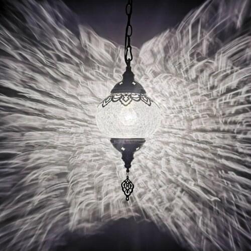 European and American elegant noble restaurant bar coffee hall corridor ball crack glass chandelier