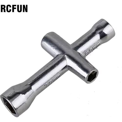 3PCS 7mm 5.5mm 4mm 5mm Cross Wrench Hex Socket Repair tools for 1/10 HSP Tamiya HPI Kyosho RC Car Crawler D90 SCX10 S66