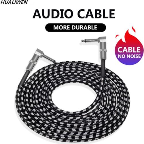 Electric Guitar Cable Wire Cord No Noise Shielded Bass Cable For Guitar Amplifier Accessories Musical Instruments