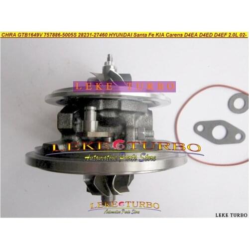 Turbocharger Cartridge CHRA GTB1649V 757886-5003S 28231-27400 For HYUNDAI Tucson Sonata 05- Santa Fe;For KIA Magentis D4EA 2.0L