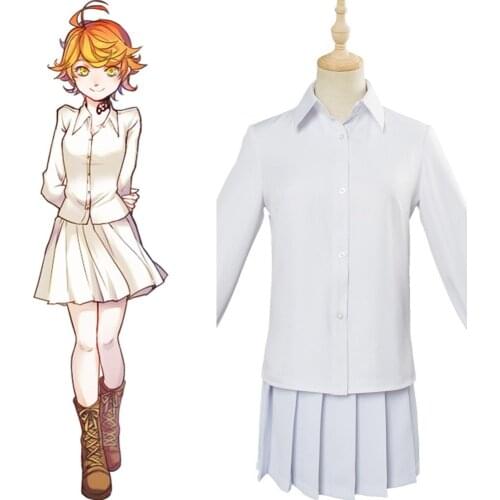 The Promised Neverland Cosplay Emma Cosplay Costume Shirt Skirt Halloween Carnival Costumes Custom Made