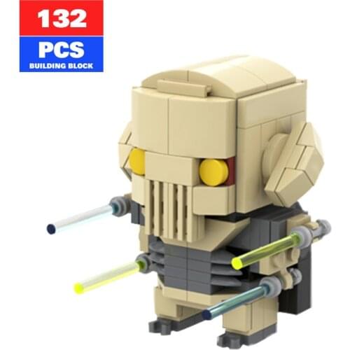 MOC-62809 Space Wars Brickheadz Character Generals Model Building Blocks Skull Generals Figure BricksToys for Birthday Boys Gift