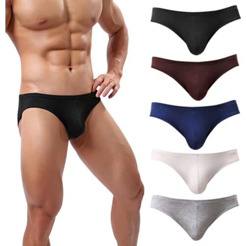 Mens luxury Supersoft Modal Fashion Briefs Low Rise Lightweight Underwear US Size