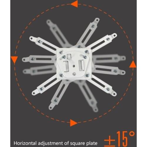 Y1UB Universal Extending Ceiling Projector Mount Height Adjustable Projection White Mount Bracket Low Profile