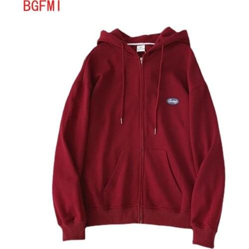 120-160cm Girls Pure Color Hooded Sweatshirt Fall 2021 New Korean Fashion Labeled Zipper Teenager Big Kids Zipper Tops 12T Kids