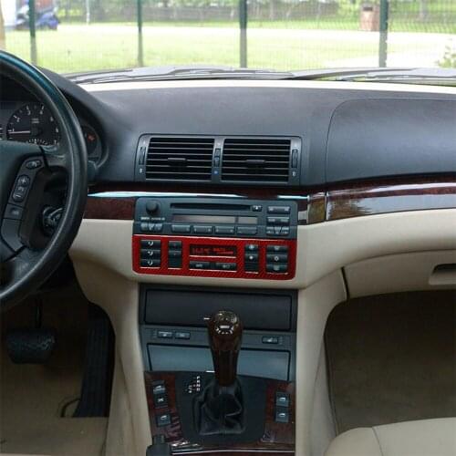 Carbon Fiber Interior Decoration Frame Cover Trim For BMW E46 315 318 320 325 330 M3 1998-2005 Instrument Dashboard Panel Frame