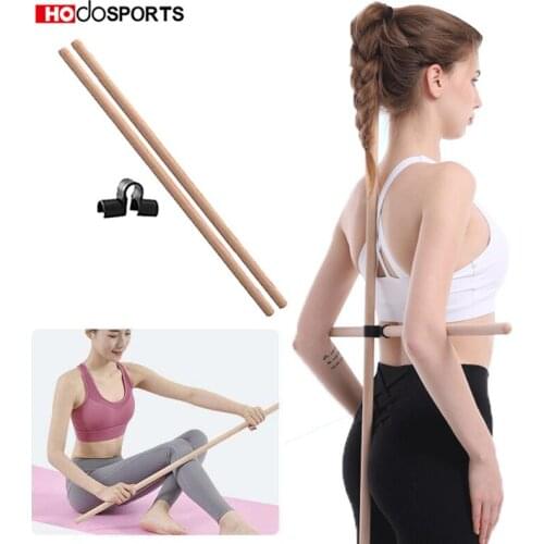 Yoga Sticks 2 Pieces of Indoor Sports Dancers Gymnasts Fitness Strapless Beautiful Back Durable Shaping Stretching Tools