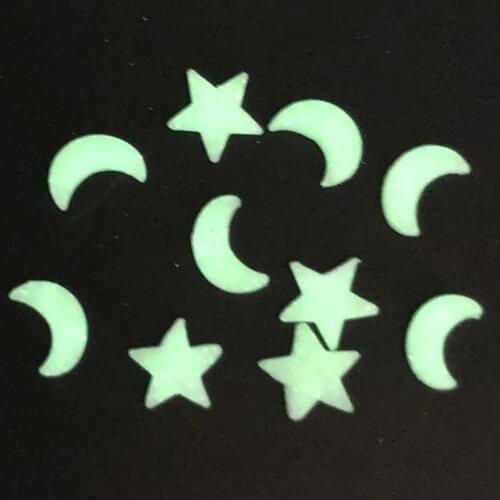 50g Noctilucent Star Moon Polymer Clay Sprinkle For Kids Diy,Soft Clay For Craft Clay/Nail Art/Scrapbook Decoration DIY,Filler