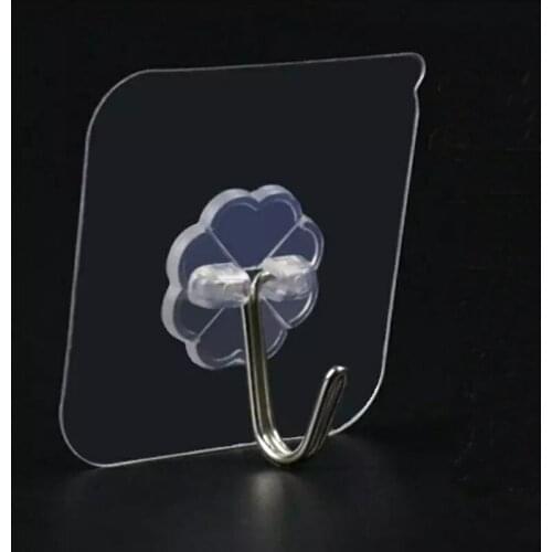 VEHHE Strong Hooks Wall Mounted no Drill Self-adhesive Hooks Towel Rack Clothes Hat Holder Bathroom Kitchen Storage Accessories