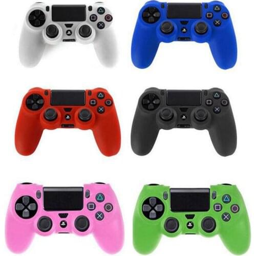Rubber Gamepad Joypad Protective Cover Case For Sony PlayStation Dualshock 4 DS4 PS4 Slim Pro Controller Silicone Skin Shell
