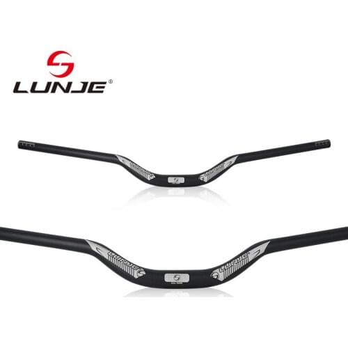 LUNJE MTB Bicycle Handlebar XC/DH Racing Bike Rise Handlebar Aluminum Alloy Bent Bar Road Bike Handlebar 31.8mm*720mm/780mm