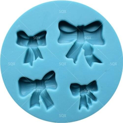 Bow Silicone 3D Shaped Silicone Fondant Mould Cake Decorating Baking Tools Kitchen Accessories SQ15254