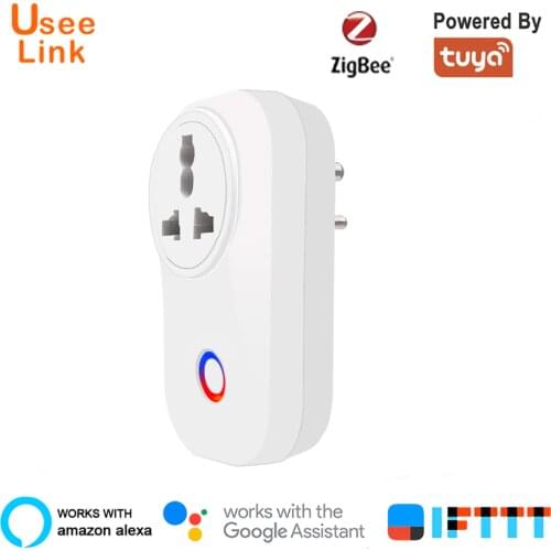 Usee Link Smart Socker Power Plug Zigbee Smart Socket In 10A/16A Powered By Tuya work with Alexa Google Home Mini IFTTT
