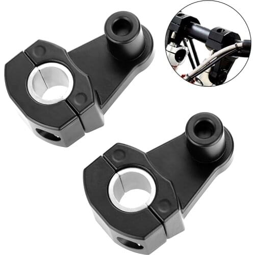 1 Pair 22mm 28mm Universal Motorcycle Handlebar Riser Clamps Handle Bar Holder Clip Adapter Parts Fit For Suzuki Honda Kawasaki
