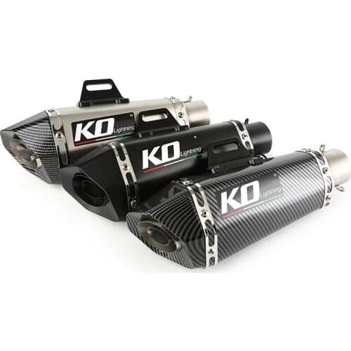 Motorcycle 51MM Inner Mufflers Stainless Steel Exhaust Pipe with Removable DB Killer Tail Escape Universal for Dirt Bike Scooter