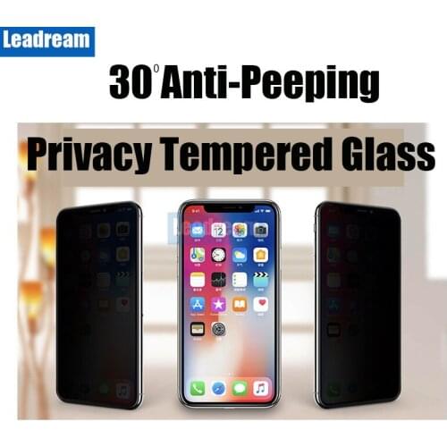 300Pcs Anti-peeping Tempered Glass For iPhone 6 6S 7 8 Plus for iPhone X XS MAX XR Privacy Screen Protector