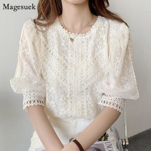 2021 Summer Long Sleeve White Blouse Women V-neck Streetwear Strappy Shirt Womens Loose-fitting Solid Tops Design Shirt 15602