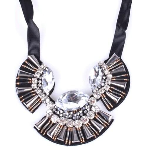 2017 hot sale Handmade Jewerly maxi choker necklace women black ribbon statement necklace bohemia collares mujer