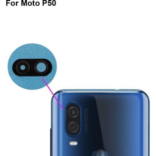 1PC High quality For MOTO P50 one vision Back Rear Camera Glass Lens test good For MOTO P 50 one vision Replacement