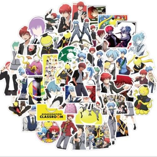 10/30/50Pcs/Set Anime Assassination Classroom For Snowboard Laptop Luggage Fridge Car- Styling Vinyl Decal Home Decor Stick