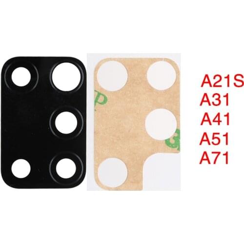 10pcs/lot Camera Lens Glass Lens Back Rear Cover lens For Samsung Galaxy A 21s A31 A41 A51 A71 With Sticker