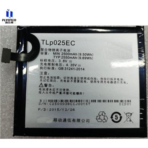 Brand new High Quality 2500mAh TLP025EC Battery For TCL TLP025EC Mobile Phone