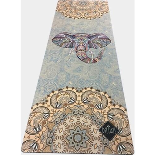 183CM*61CM*3.5MM Natural Rubber Suede Fabirc Healthy Professional Lose Weight Exercise Mat Fitness Yoga Mat