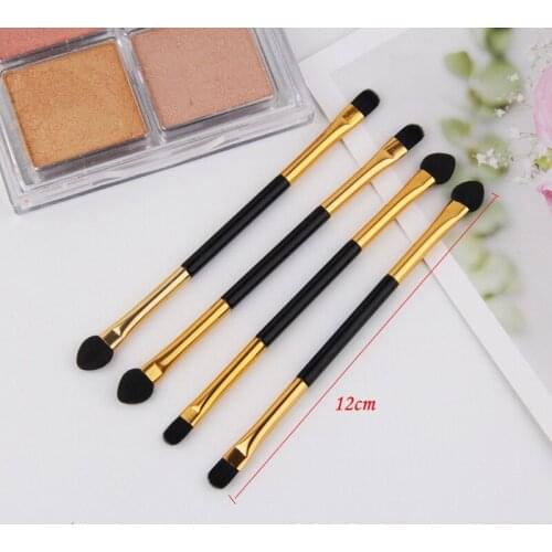Portable Double-ended eyeshadow brush Stick Portable Eyebrow Eyeliner Lip Brush Applicator Eyes Makeup Cosmetic Tool