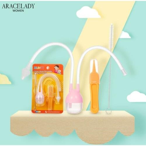 3Pcs/Set Kids Baby Care Health Care Nasal Aspirator Cleanup Booger Toddler Clean Accessories Newborn Baby Safety Tools Quality A