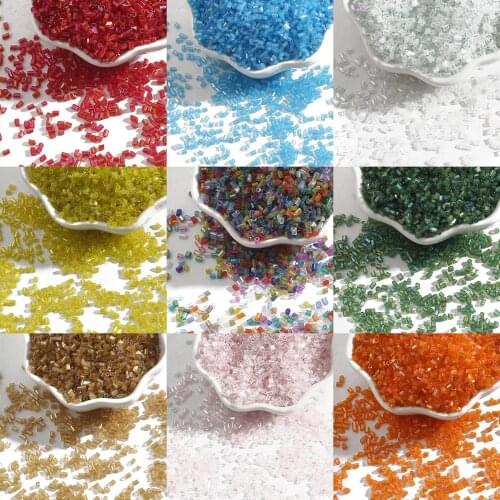 700pcs/lot 2mm Multicolors Austria Crystal Faceted Beads Tube Glass Seed Beads Loose Spacer Beads For Jewelry Making